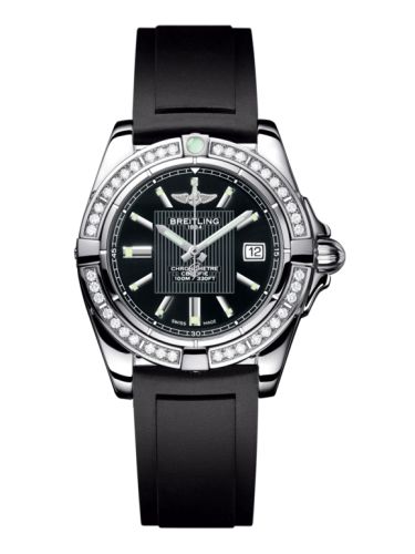 Breitling Galactic 32 Paslanmaz Çelik / Elmas / Trophy Siyah / Kauçuk, referans A71356LA.BA10.133S
