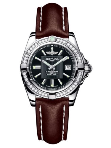 Breitling Galactic 32 Paslanmaz Çelik / Elmas / Trophy Siyah / Calf, referans A71356LA.BA10.410X