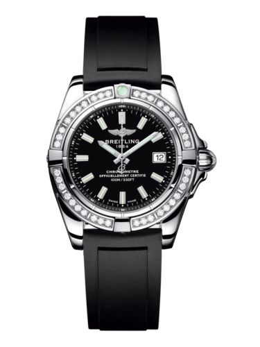 Breitling Galactic 32 Paslanmaz Çelik / Elmas / Onyx Siyah / Kauçuk, referans A71356LA.BE76.133S