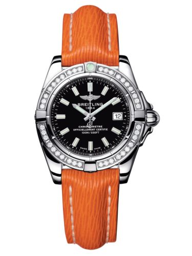 Breitling Galactic 32 Paslanmaz Çelik / Elmas / Onyx Siyah / Sahara, referans A71356LA.BE76.212X