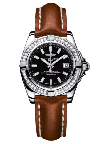 Breitling Galactic 32 Paslanmaz Çelik / Elmas / Onyx Siyah / Calf, referans A71356LA.BE76.406X