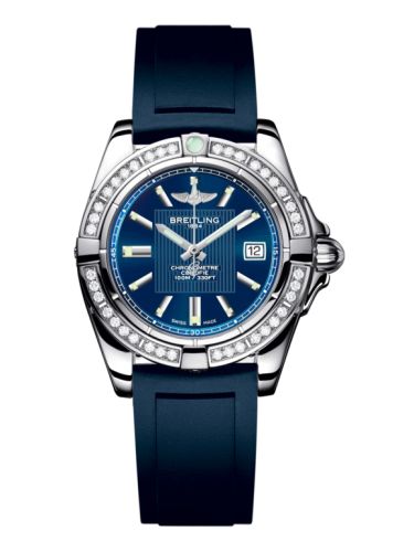 Breitling Galactic 32 Paslanmaz Çelik / Elmas / Metallica Mavi / Kauçuk, referans A71356LA.C811.141S