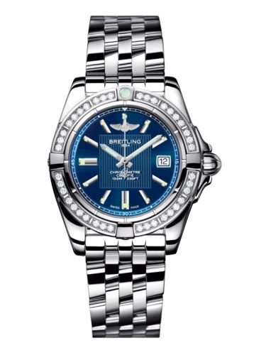 Breitling Galactic 32 Paslanmaz Çelik / Elmas / Metallica Mavi / Bilezik, referans A71356LA.C811.367A