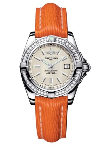 Breitling Galactic 32 Paslanmaz Çelik / Elmas / Sierra Gümüş / Sahara, referans A71356LA.G702.212X
