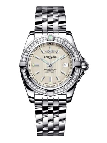 Breitling Galactic 32 Paslanmaz Çelik / Elmas / Sierra Gümüş / Bilezik, referans A71356LA.G702.367A