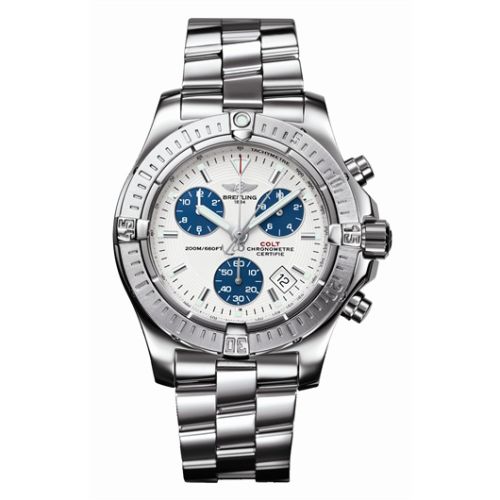 Breitling Chrono Colt Gümüş / Bilezik 41.1mm, referans A7338011.G597