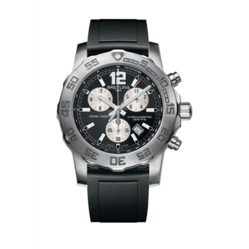 Breitling Colt Chronograph II Siyah / Kauçuk, referans A7338710BB49131S