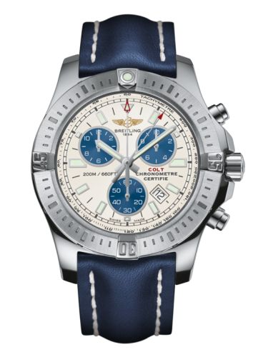 Breitling Colt Chronograph Stratus Gümüş / Calf / Pin 44mm, referans A7338811/G790/105X/A20BA.1
