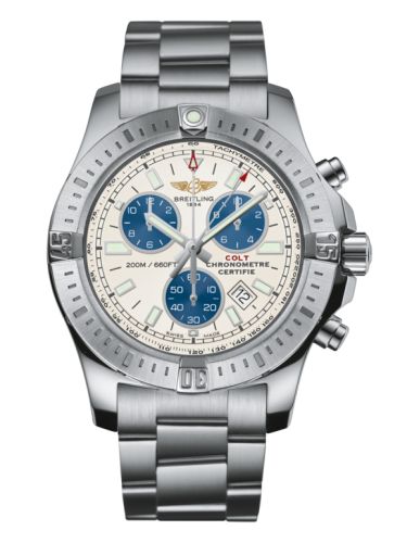 Breitling Colt Chronograph Stratus Gümüş / Bilezik 44mm, referans A73388111G1A1