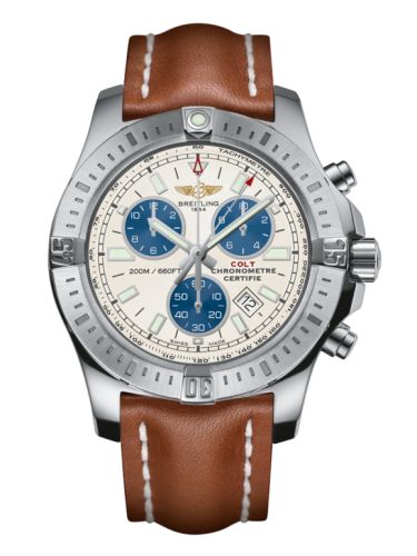 Breitling Colt Chronograph Stratus Gümüş / Calf / Pin 44mm, referans A73388111G1X1