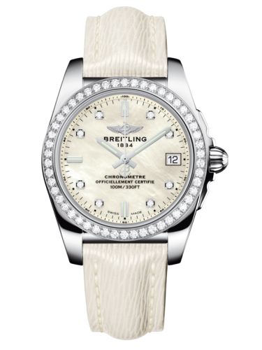 Breitling Galactic 36 Paslanmaz Çelik / Elmas / Pearl Elmas/ Sahara, referans A7433053.A780.236X