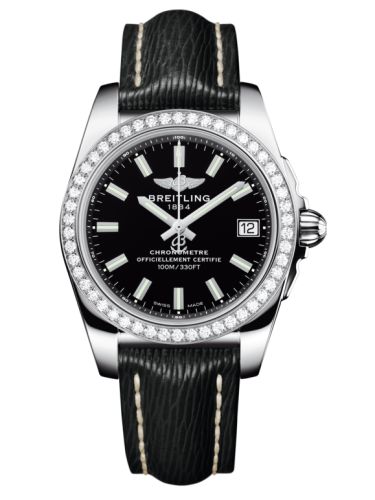 Breitling Galactic 36 Paslanmaz Çelik / Elmas / Trophy Siyah / Sahara, referans A7433053.BE08.213X