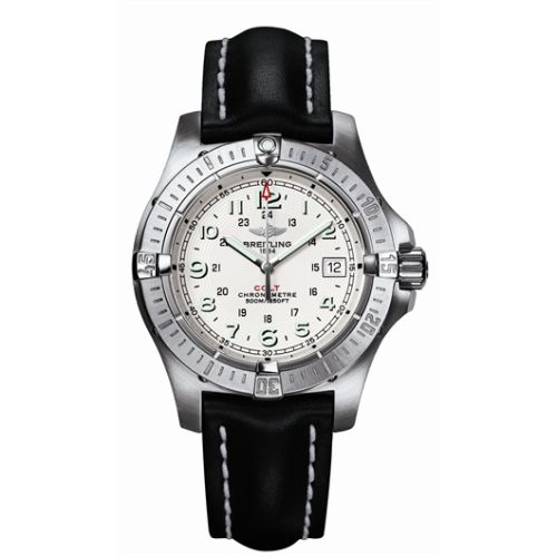 Breitling Colt Quartz Gümüş / Calf 41.1mm, referans A7438010.G598.428X