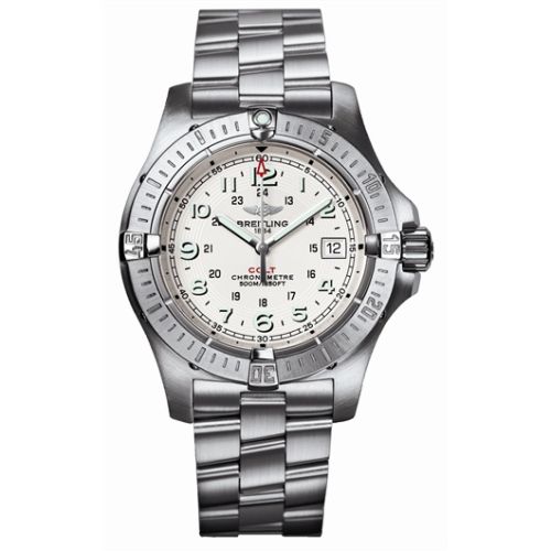 Breitling Colt Quartz Gümüş / Bilezik 41.1mm, referans A7438010.G598.812A