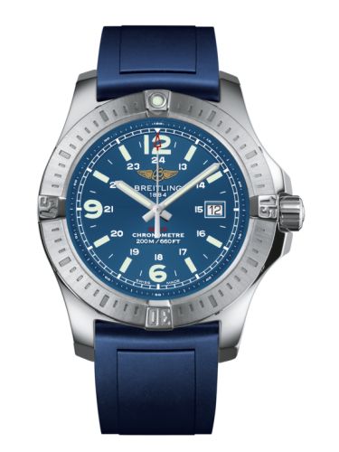 Breitling Colt Quartz Mariner Mavi / Kauçuk / Pin 44mm, referans A7438811/C907/145S/A20S.1