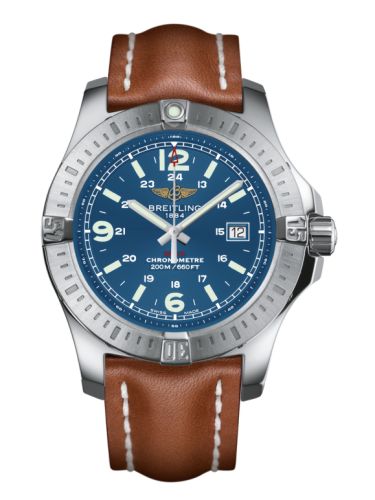 Breitling Colt Quartz Mariner Mavi / Calf 44mm, referans A7438811/C907/433X/A20BA.1