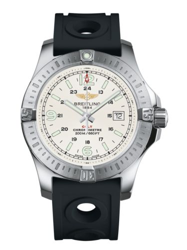 Breitling Colt Quartz Stratus Gümüş / Kauçuk 44mm, referans A7438811/G792/227S/A20S.1