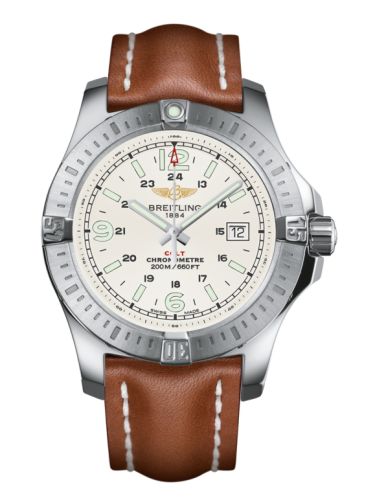 Breitling Colt Quartz Stratus Gümüş / Calf / Pin 44mm, referans A7438811/G792/433X/A20BA.1