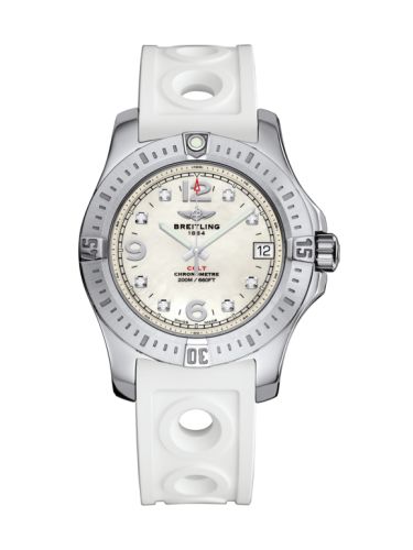 Breitling Colt 36 Pearl Elmas / Kauçuk / Pin, referans A7438911/A771/230S/A16S.1