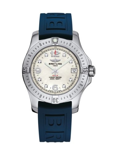 Breitling Colt 36 Pearl Elmas / Kauçuk / Pin, referans A7438911/A771/238S/A16S.1