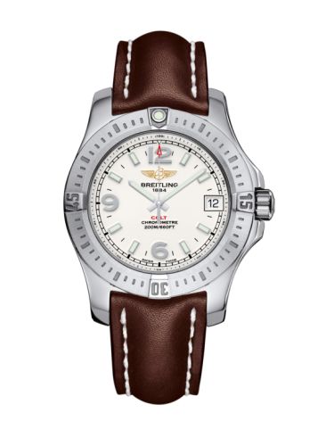 Breitling Colt 36 Stratus Silver / Calf / Pin, reference A7438911/G803/416X/A16BA.1
