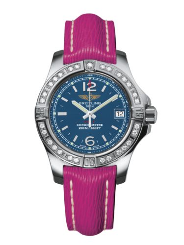 Breitling Colt Lady Diamond / Mariner Blue / Sahara / Pin 33mm, reference A7738853/C908/241X/A14BA.1