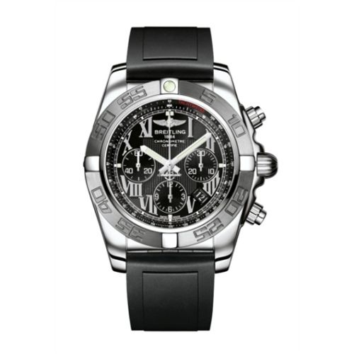 Breitling Chronomat 44 Paslanmaz Çelik / Siyah - Roman / Kauçuk, referans AB011011/B956/131S