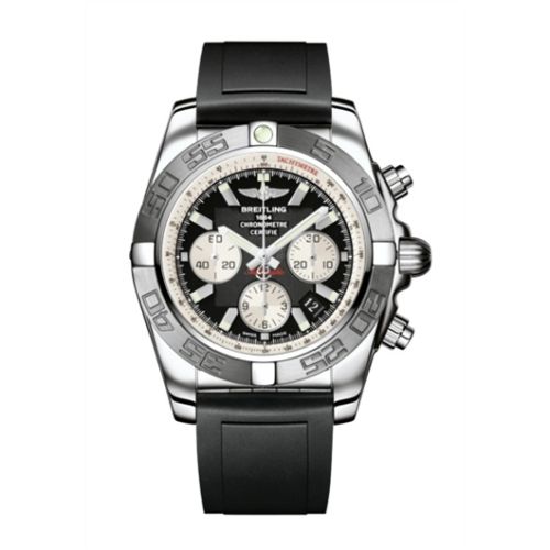 Breitling Chronomat 44 Paslanmaz Çelik / Siyah / Kauçuk, referans AB011011/B967/131S