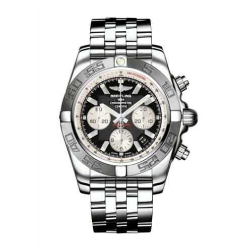 Breitling Chronomat 44 Paslanmaz Çelik / Siyah / Bilezik, referans AB011011/B967/375A