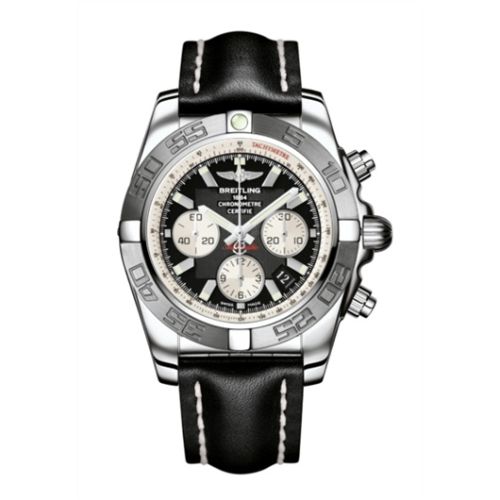 Breitling Chronomat 44 Paslanmaz Çelik / Siyah / Calf, referans AB011011/B967/435X