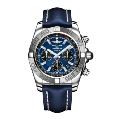 Breitling Chronomat 44 Paslanmaz Çelik / Mavi / Calf, referans AB011011/C789/105X