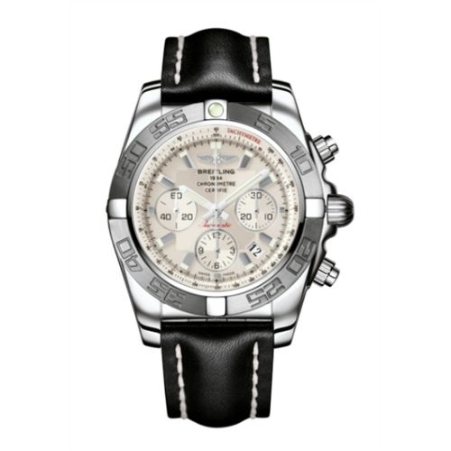 Breitling Chronomat 44 Paslanmaz Çelik / Gümüş / Calf, referans AB011011/G684/435X