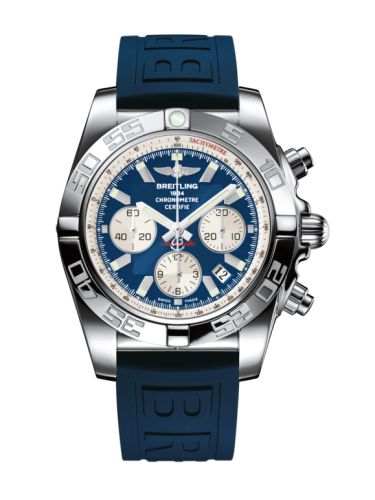 Breitling Chronomat 44 Paslanmaz Çelik / Mavi / Kauçuk, referans AB011012.C788.158S