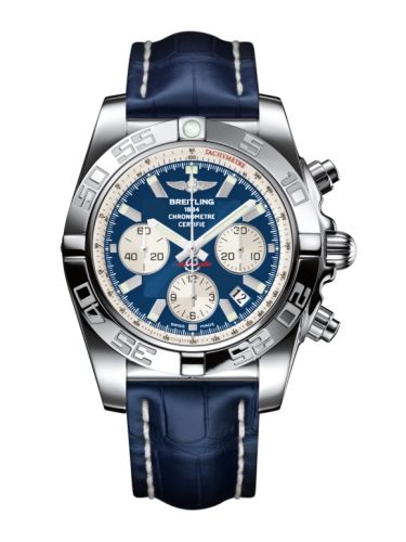 Breitling Chronomat 44 Paslanmaz Çelik / Mavi / Croco, referans AB011012.C788.731P