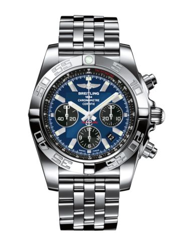 Breitling Chronomat 44 Paslanmaz Çelik / Siyaheye Mavi / Bilezik, referans AB011012.C789.375A