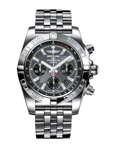 Breitling Chronomat 44 Paslanmaz Çelik / Siyaheye Gri / Bilezik, referans AB011012.F546.375A