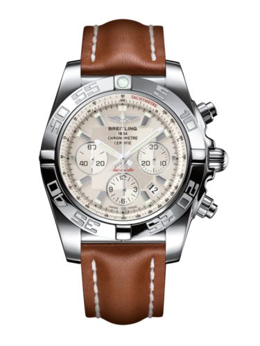 Breitling Chronomat 44 Paslanmaz Çelik / Gümüş / Calf, referans AB011012.G684.433X