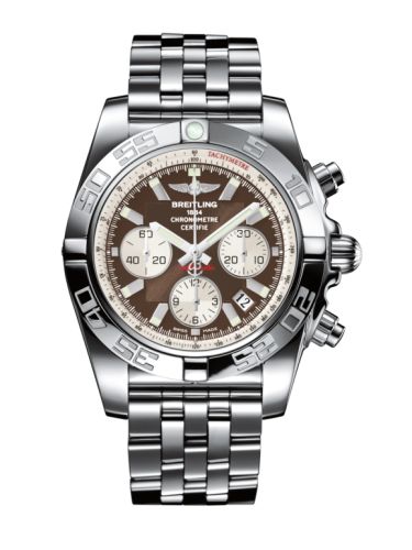 Breitling Chronomat 44 Paslanmaz Çelik / Metallica Kahverengi /, referans AB011012.Q575.375A