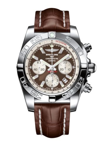 Breitling Chronomat 44 Paslanmaz Çelik / Metallica Kahverengi / Croco, referans AB011012.Q575.739P