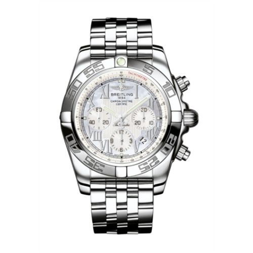 Breitling Chronomat 44 Paslanmaz Çelik / Pearl Roman / Bilezik, referans AB011012.A691.375A