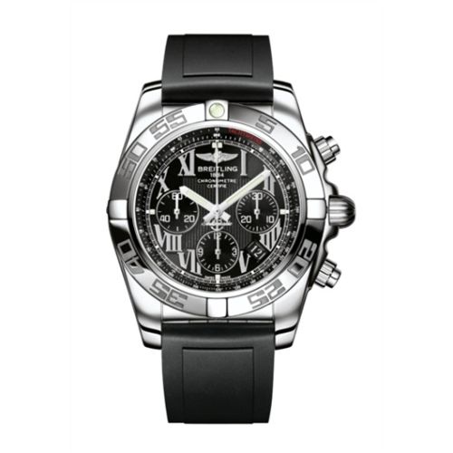 Breitling Chronomat 44 Paslanmaz Çelik / Onyx Siyah Roman / Kauçuk, referans AB011012.B956.131S