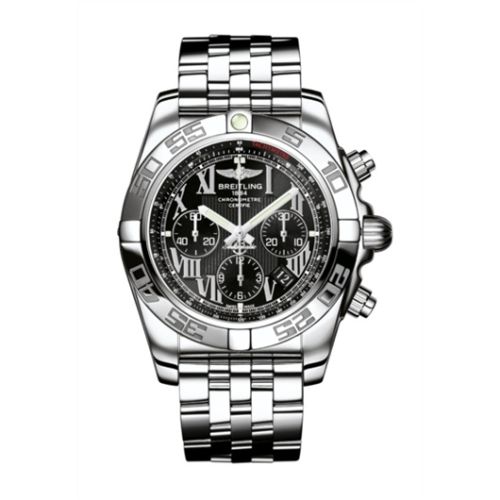 Breitling Chronomat 44 Paslanmaz Çelik / Onyx Siyah Roman / Bilezik, referans AB011012.B956.375A