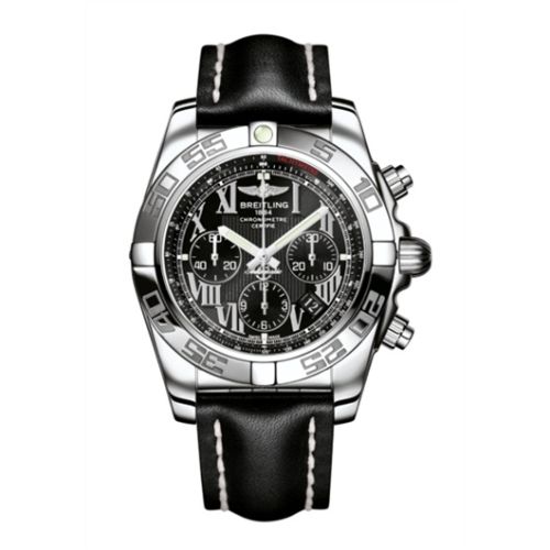 Breitling Chronomat 44 Paslanmaz Çelik / Onyx Siyah Roman / Calf, referans AB011012.B956.435X