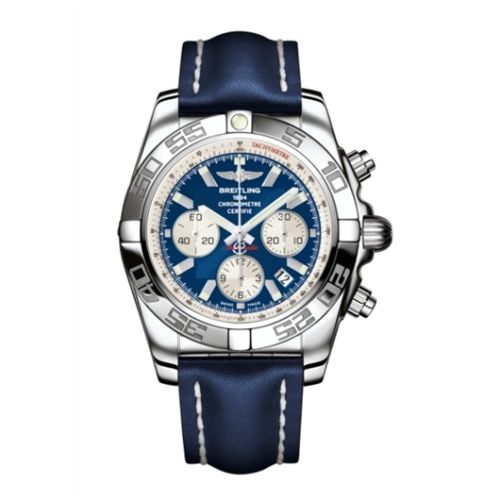 Breitling Chronomat 44 Paslanmaz Çelik / Mavi / Calf / Pin, referans AB011012/C788/105X/A20BA.1