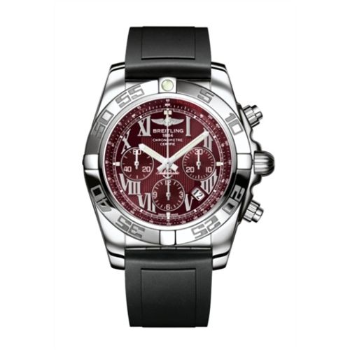 Breitling Chronomat 44 Paslanmaz Çelik / Mirage Kırmızı / Kauçuk, referans AB011012.K522.131S