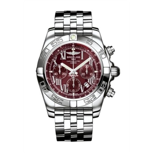 Breitling Chronomat 44 Paslanmaz Çelik / Mirage Kırmızı / Bilezik, referans AB011012.K522.375A