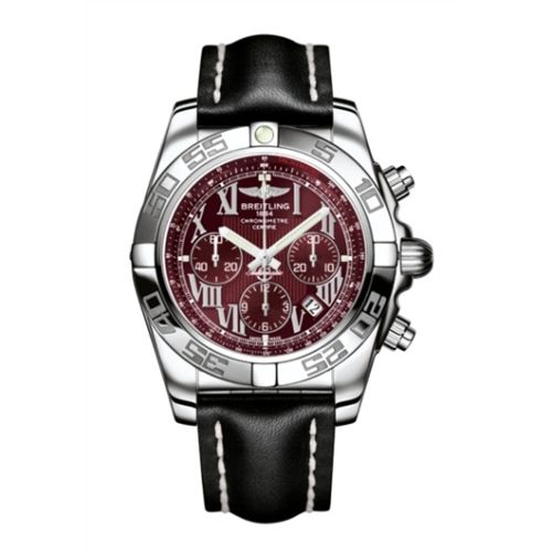 Breitling Chronomat 44 Paslanmaz Çelik / Mirage Kırmızı / Calf, referans AB011012.K522.435X