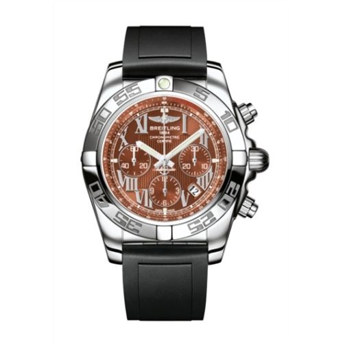 Breitling Chronomat 44 Paslanmaz Çelik / Amber / Kauçuk, referans AB011012.Q566.131S
