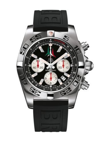 Breitling Chronomat 44 Paslanmaz Çelik / Frecce Tricolori / Kauçuk, referans AB01104D.BC62.153S