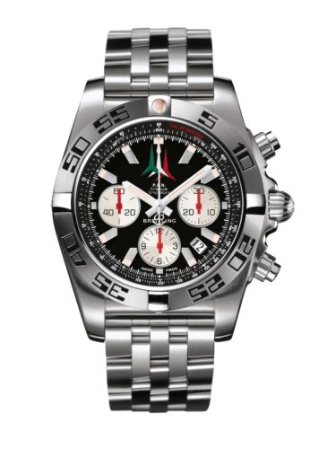 Breitling Chronomat 44 Paslanmaz Çelik / Frecce Tricolori / Bilezik, referans AB01104D.BC62.377A